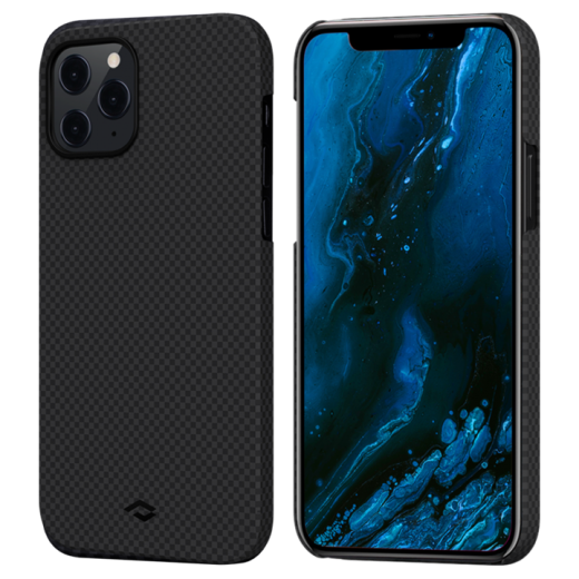 Чехол Pitaka MagEZ Black | Grey Plain для iPhone 12 Pro Max (KI1202PM)