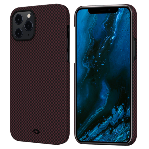 Чехол Pitaka MagEZ Black | Red Plain для iPhone 12 Pro Max