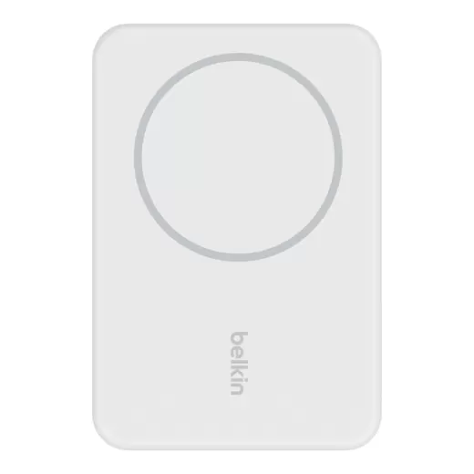 Павербанк (Зовнішній акумулятор) з бездротовою зарядкою Belkin Magnetic Wireless Power Bank 5000мАг + Stand White (BPD004btWT)