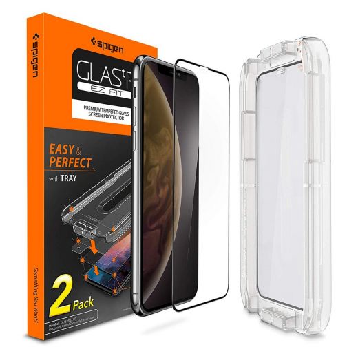 Защитное стекло Spigen Screen Protector Glass Full Cover для iPhone 11/XR