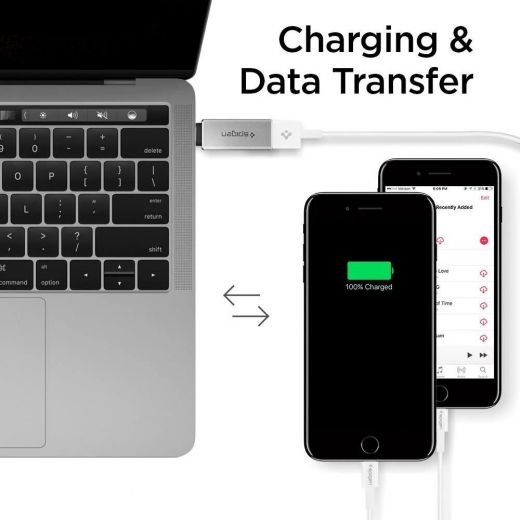 Адаптер Spigen Essential CA300 USB-A to USB Type-C (000AD21244)