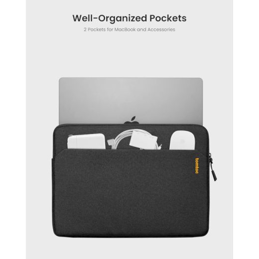 Чохол-папка Tomtoc Light-A18 Laptop Sleeve Black для MacBook Pro 14" M1 | M2 | M3 | M4 (2021 | 2023 | 2024) (A18D2D1)