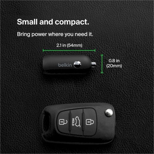 Автомобильная зарядка Belkin Boost Up Car Charger 30W Black with Type-C to Type-C cable (CCA004BT1MBK-B6)