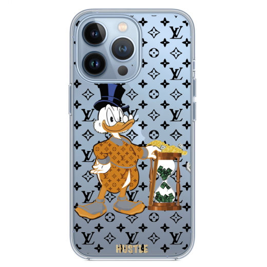 Прозорий чохол Hustle Case Scrooge LV Clear для iPhone 13 Pro