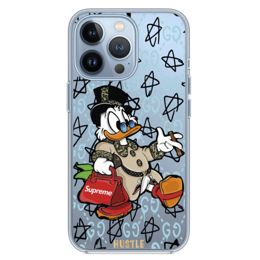 Прозрачный чехол Hustle Case Scrooge Supreme Clear для iPhone 13 Pro Max