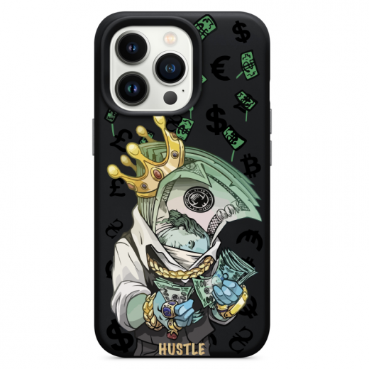 Чохол Hustle Case Mr.Bucks Black для iPhone 13 Pro