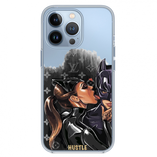Прозорий чохол Hustle Case Batman Love Clear для iPhone 13 Pro Max