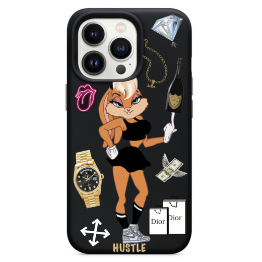 Чехол Hustle Case Bucks Bunny Lola Custom Black для iPhone 13 Pro Max