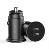 Автомобильная зарядка Wiwu Dual Type-C Quick Charge Car Charger 40W Black (PC400)