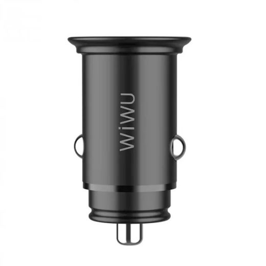 Автомобильная зарядка Wiwu Dual Type-C Quick Charge Car Charger 40W Black (PC400)