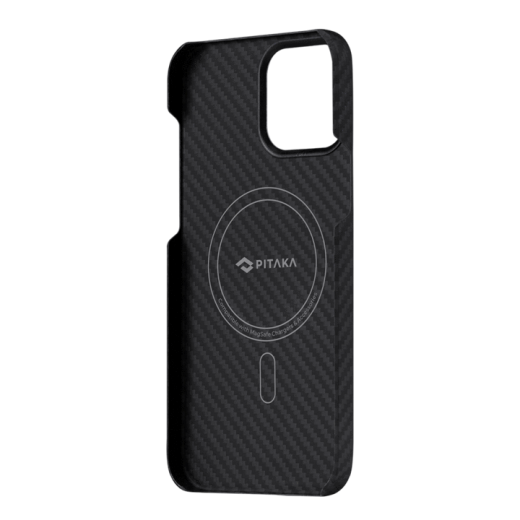 Карбоновый чехол Pitaka MagEZ Case 2 Black/Grey Twill (KI1301P) для iPhone 13 Pro