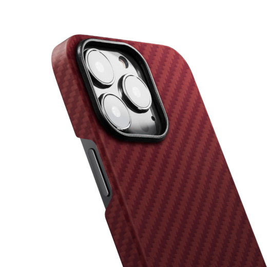 Карбоновый чехол Pitaka MagEZ Case 2 Red/Orange Twill (KI1307P) для iPhone 13 Pro