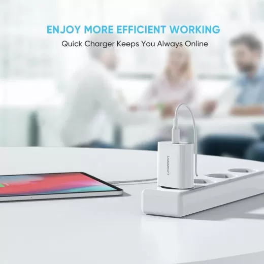 Зарядка Ugreen CD137 USB Type-C PD 20W White
