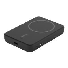 Повербанк (Внешний аккумулятор) с беспроводной зарядкой Belkin Magnetic Wireless Power Bank 5000мАч + Stand Black (BPD004btBK)