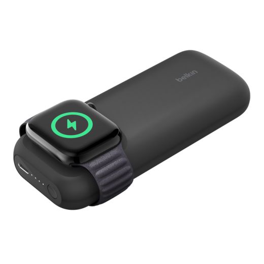 Повербанк Belkin Fast Wireless Charger для Apple Watch + Power Bank 10K Black (BPD005btBK)