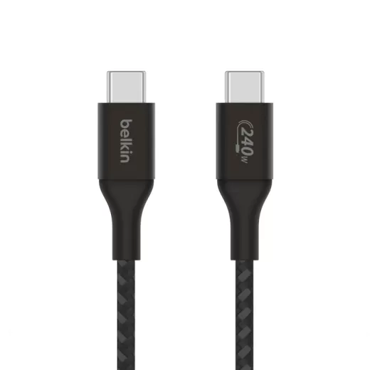 Кабель Belkin BoostCharge USB-C to USB-C Cable 2 метра 240W Black (CAB015bt2MBK)