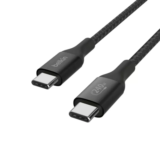 Кабель Belkin BoostCharge USB-C to USB-C Cable 2 метра 240W Black (CAB015bt2MBK)