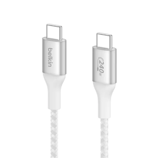 Кабель Belkin BoostCharge USB-C to USB-C Cable 2 метра 240W White (CAB015bt2MWH)