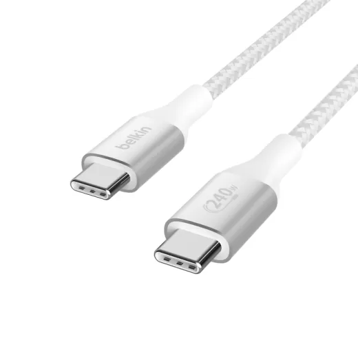 Кабель Belkin BoostCharge USB-C to USB-C Cable 2 метра 240W White (CAB015bt2MWH)