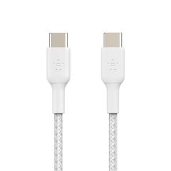 Кабель Belkin BoostCharge Braided USB-C to USB-C Cable 60W 2 метра White (CAB004bt2MWH)