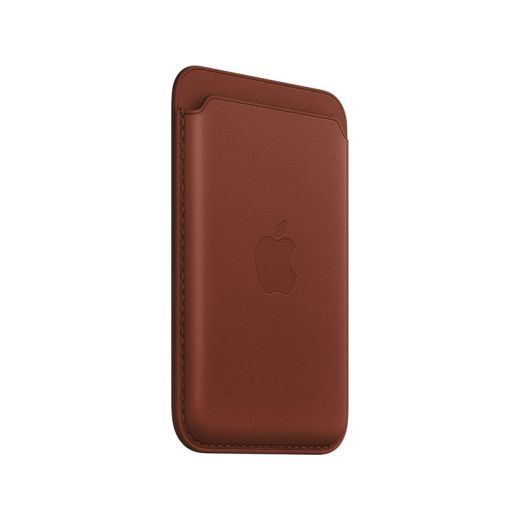 Кожаный чехол-кошелек с локатором Apple Leather Wallet with MagSafe Umber (MPPX3) для iPhone 12 | 13 | 14