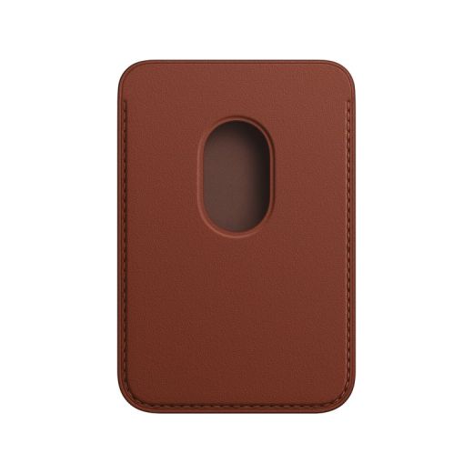 Шкіряний чохол-гаманець з локатором Apple Leather Wallet with MagSafe Umber (MPPX3) для iPhone 12 | 13 | 14