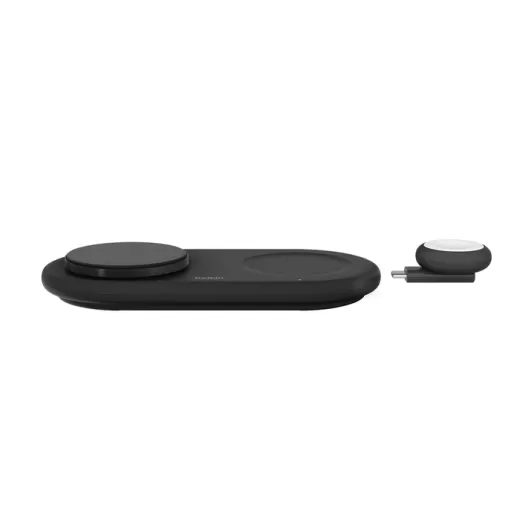 Беспроводная зарядка Belkin BoostCharge Pro 3 в 1 Magnetic Wireless Charging Pad with Qi2 15W Black (WIZ022ttBK)