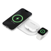 Беспроводная зарядка Belkin BoostCharge Pro 3 в 1 Magnetic Wireless Charging Pad with Qi2 15W White (WIZ022ttWH)