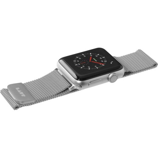 Металлический ремешок Laut STEEL LOOP Silver (LAUT_AWS_ST_SL) для Apple Watch 41mm | 40mm | 38mm