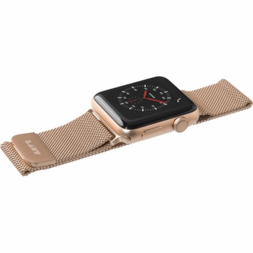 Металевий ремінець Laut STEEL LOOP Gold (LAUT_AWL_ST_GD) для Apple Watch 45mm | 44mm | 42mm