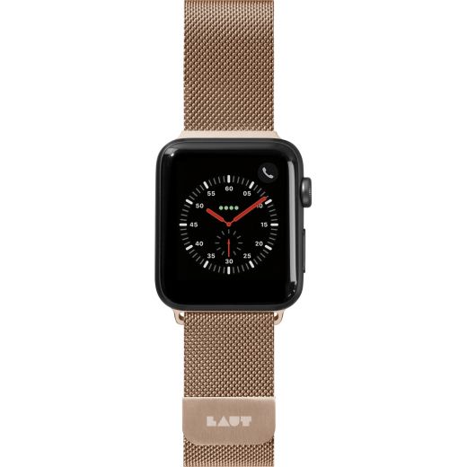 Металлический ремешок Laut STEEL LOOP Gold (LAUT_AWS_ST_GD) для Apple Watch 41mm | 40mm | 38mm