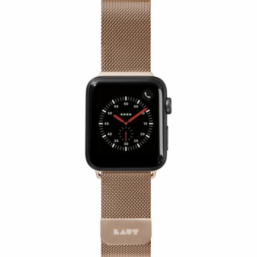 Металевий ремінець Laut STEEL LOOP Gold (LAUT_AWL_ST_GD) для Apple Watch 45mm | 44mm | 42mm