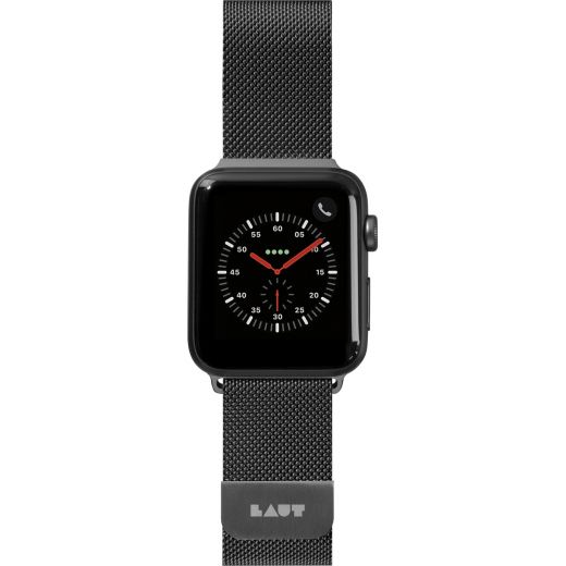 Металлический ремешок Laut STEEL LOOP Black (LAUT_AWL_ST_BK)  для Apple Watch 45mm | 44 mm | 42mm
