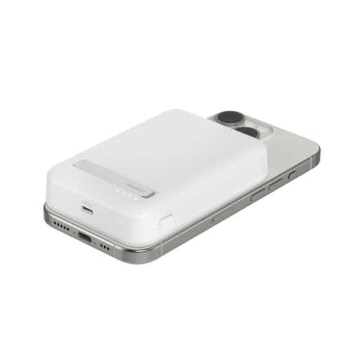 Повербанк Belkin BoostCharge Pro Magnetic Power Bank with Qi2 15W 10K White (BPD008btWH)