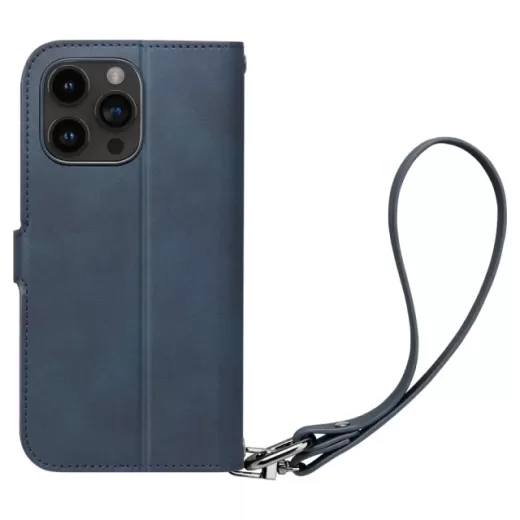 Чехол-книжка Spigen Wallet S Pro Navy для iPhone 15 Pro (ACS06741)