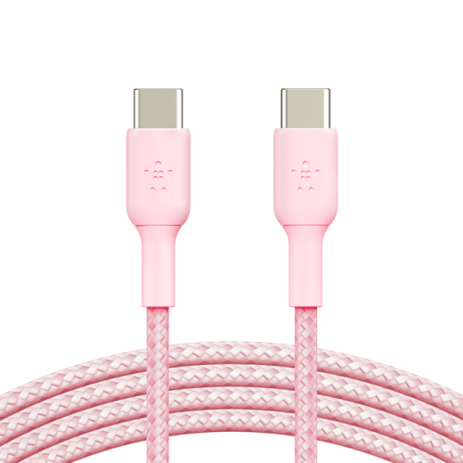 Кабель Belkin BoostCharge Braided USB-C to USB-C Cable 60W 2 метра Pink (CAB004bt2MPK)