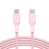 Кабель Belkin BoostCharge Braided USB-C to USB-C Cable 60W 2 метра Pink (CAB004bt2MPK) Кабель Belkin BoostCharge Braided USB-C to USB-C Cable 60W 2 метра Pink (CAB004bt2MPK)