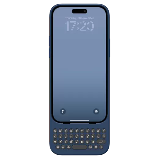Чохол із вбудованою клавіатурою Clicks Creator Keyboard Royal Ink для iPhone 15 Pro