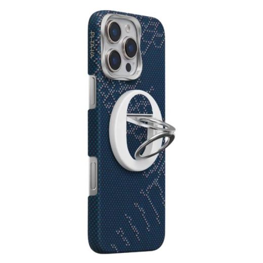 Карбоновий чохол Pitaka Snake Ridge Snowy Day для iPhone 16 Pro Max