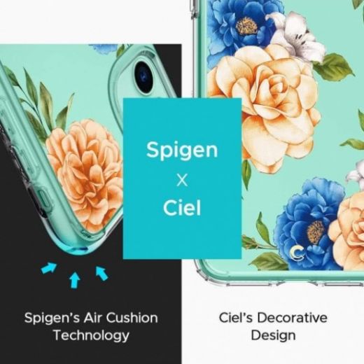 Чехол Spigen Ciel Blue Floral для iPhone 11