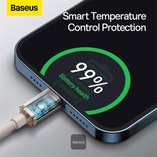 Кабель Baseus Crystal Shine Type-C to Lightning 20W 1.2 метр Pink (CAJY001304)