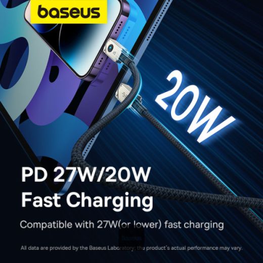 Кабель Baseus Unbreakable Series 20W PD Fast Charging Data Cable Type-C to Lightning 2м White (P10355803221-01)