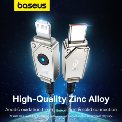 Кабель Baseus Unbreakable Series 20W PD Fast Charging Data Cable Type-C to Lightning 2м White (P10355803221-01)