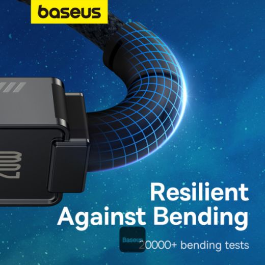 Кабель Baseus Unbreakable Series 20W PD Fast Charging Data Cable Type-C to Lightning 1м  Black (P10355803111-00)