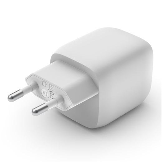 Быстрая зарядка Belkin Home Charger 45W GAN PD PPS Dual USB-C (WCH011VFWH)