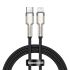 Кабель Baseus Cafule Series Metal Data Cable Type-C to iP PD 20W 1m Black (CATLJK-A01) Кабель Baseus Cafule Series Metal Data Cable Type-C to iP PD 20W 1m Black (CATLJK-A01)