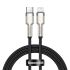 Кабель Baseus Cafule Series Metal Data Cable Type-C to iP PD 20W 1m Black (CATLJK-A01)