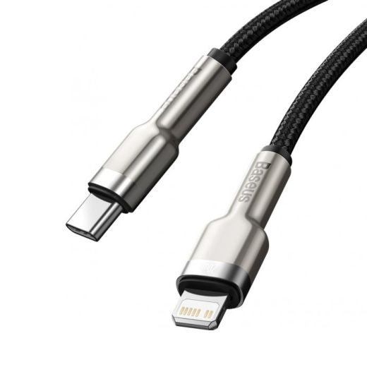 Кабель Baseus Cafule Series Metal Data Cable Type-C to iP PD 20W 1m Black (CATLJK-A01)