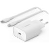 Зарядка Belkin BoostCharger 25W White with Type-C to Lightning (WCA004VF1MWH-B5)