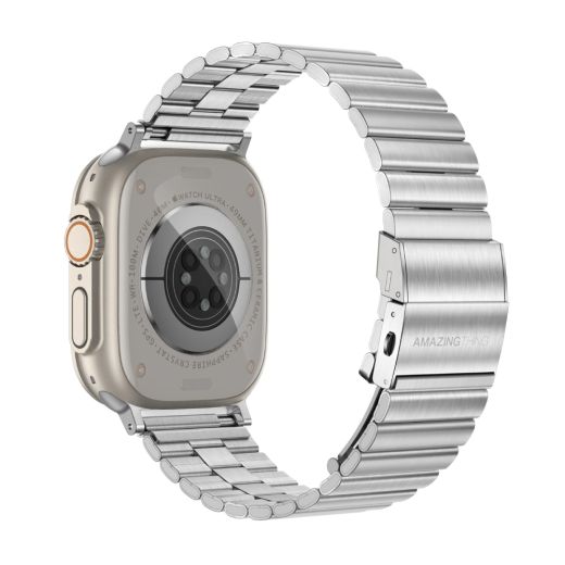 Ремешок AMAZINGthing Titan Steel Silver для Apple Watch 49мм | 45мм | 44мм